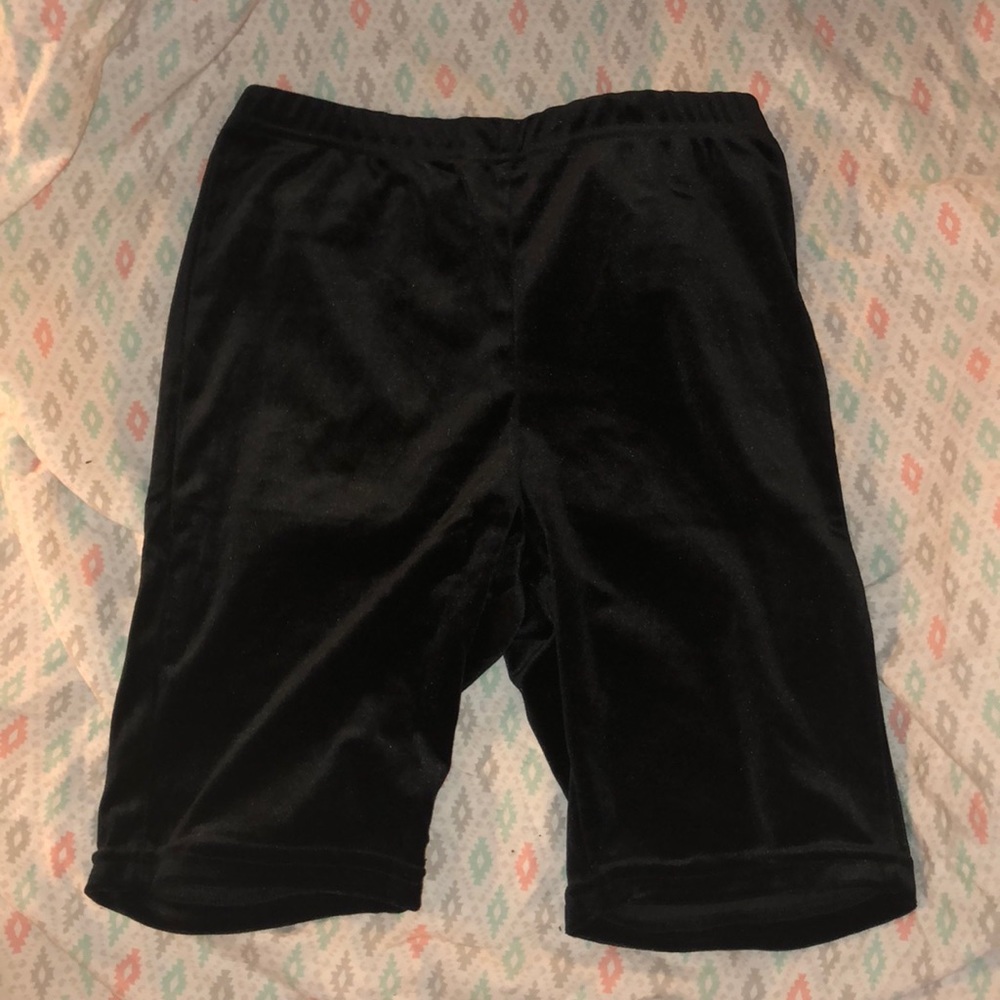 Velvet Biker Shorts